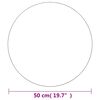 vidaXL Zidno ogledalo 50 cm okruglo stakleno