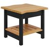 VidaXL Bocni stol EKAI Crna 50 x 50 x 45,5 cm Masivna borovina