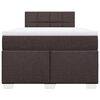 vidaXL Krevet box spring s madracem tamnosmeđi 120 x 190 cm od tkanine