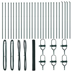 vidaXL Stup za ogradu Zelena