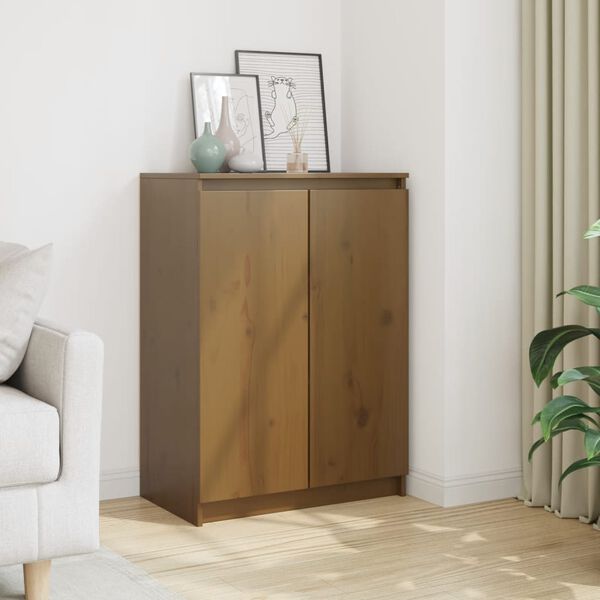 vidaXL Komoda smeđa boja meda 60x36x84 cm od masivne borovine