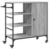 vidaXL Kuhinjska kolica boja hrasta 87,5x38,5x84,5cm konstruirano drvo