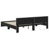 vidaXL Krevetna konstrukcija Crni hrast 200 x 200 cm Konstruirano drvo
