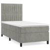 vidaXL Box spring krevet s madracem svjetlosivi 90x190 cm bar&scaron;unasti