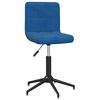 3087671 vidaXL Swivel Dining Chairs 4 pcs Blue Velvet (334433&times;2)