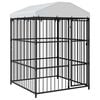 vidaXL Vanjski kavez za pse s krovom 150 x 150 x 210 cm