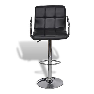 vidaXL Barski stolci od umjetne kože 2 kom crni