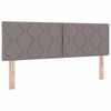 vidaXL Boxspring krevet s madracem Sivo-smeđa 160 x 200 cm tkanina