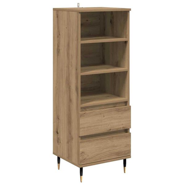 vidaXL Highboard Umjetnički hrast 40 x 36 x 110 cm Konstruirano drvo