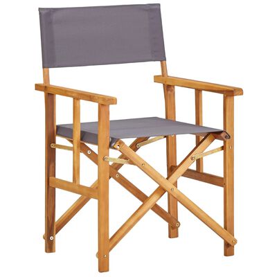 vidaXL Redateljske stolice 2 kom od masivnog bagremovog drva