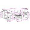 vidaXL Set vanjskih sofa s jastukom 7 pcs Prirodna i krem