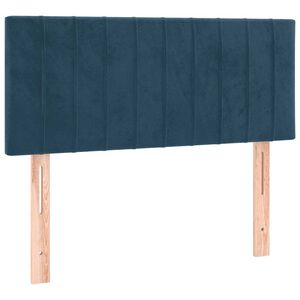 vidaXL Uzglavlje tamnoplavo 80 x 5 x 78/88 cm bar&scaron;unasto