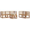 vidaXL Set vanjskih sofa s jastukom 6 pcs Prirodna i krem