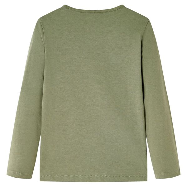 Dječja majica dugih rukava kaki 116