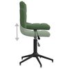 3087670 vidaXL Swivel Dining Chairs 4 pcs Dark Green Velvet (334432&times;2)