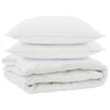 vidaXL Duvet za sve sezone s jastukom 3 pcs Bijelo Mikrovlakna