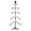 vidaXL Metalno ukrasno božićno drvce crno 150 cm