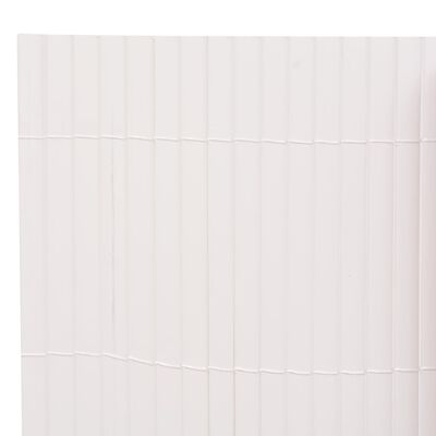 vidaXL Dvostrana vrtna ograda 110 x 500 cm bijela