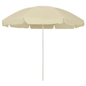 vidaXL Suncobran za plažu žuta boja pijeska 240 cm