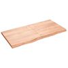 vidaXL Zidna polica svjetlosmeđa 120x60x(2-4) cm obrađena hrastovina