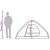vidaXL Kupolasti šator za kampiranje za 2 osobe smeđi vodootporni
