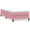 vidaXL Box Spring krevet bez madraca ružičasti 100x210 cm samt