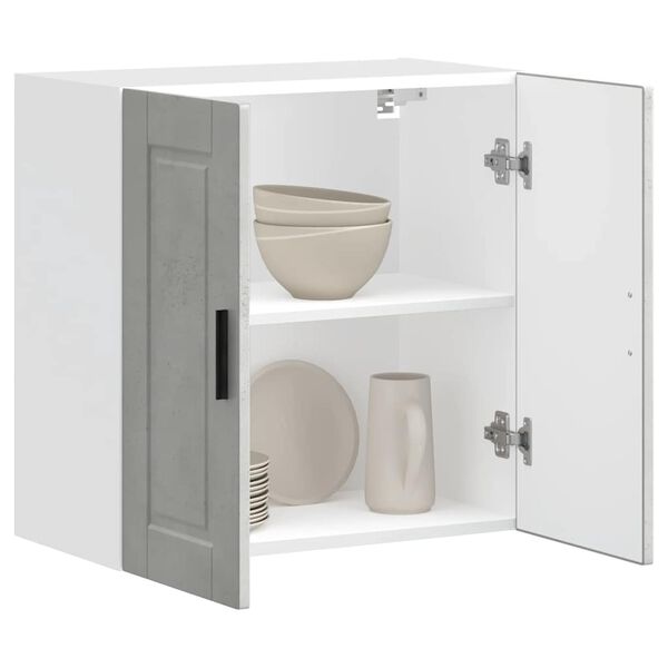 vidaXL Kuhinjski zidni ormarić Porto boja betona konstruirano drvo