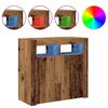 vidaXL Komoda s LED svjetlima boja drva 80x35x75 cm konstruirano drvo