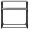 vidaXL Konzolni stol siva boja hrasta 75x35,5x75 cm konstruirano drvo