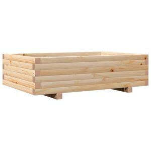 vidaXL Vrtna sadilica 90 x 60 x 26,5 cm od masivne borovine