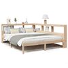 vidaXL Krevet s regalom za knjige bez madraca 160x200 cm od borovine