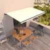 vidaXL Tenda na automatsko uvlačenje 500x300 cm krem