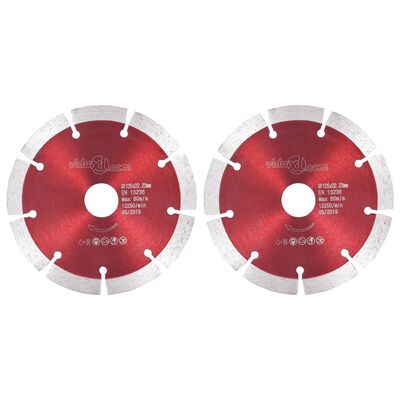 vidaXL Dijamantni diskovi za rezanje 2 kom čelični 125 mm