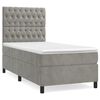vidaXL Box spring krevet s madracem svjetlosivi 100x200 cm bar&scaron;unasti