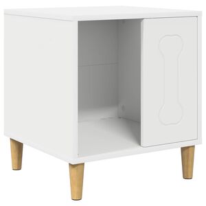 vidaXL Kućica za pse Bijelo 44 x 42 x 49 cm Konstruirano drvo