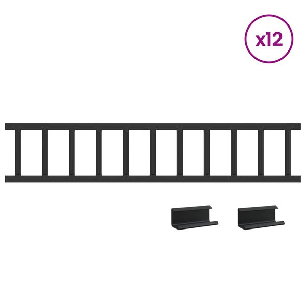 vidaXL Za&scaron;tita od snijega za krov 1200 x 2,5 x 20 cm Čelik