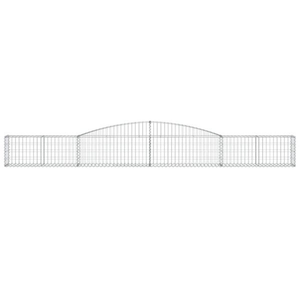 vidaXL Lučne gabionske košare 20kom 400x30x40/60 cm pocinčano željezo