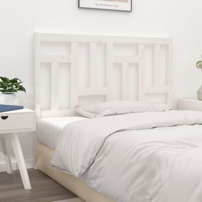 vidaXL Uzglavlje za krevet bijelo 185,5x4x100 cm od masivne borovine