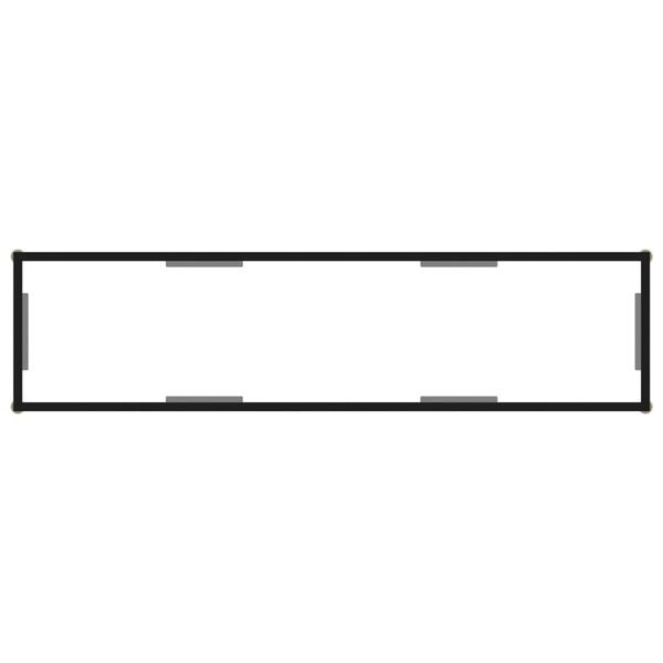 vidaXL Konzolni stol prozirni 140 x 35 x 75 cm od kaljenog stakla