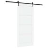 vidaXL Klizna vrata ORKDAL 93 x 211 cm Konstruirano drvo Bijela i crna