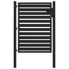 vidaXL Vrtna vrata s mogućno&scaron;ću zaključavanja crna 100x120 cm aluminijska