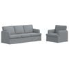 vidaXL Sofa 2 pcs Svijetlo siva 144 x 80 x 85 cm tkanina