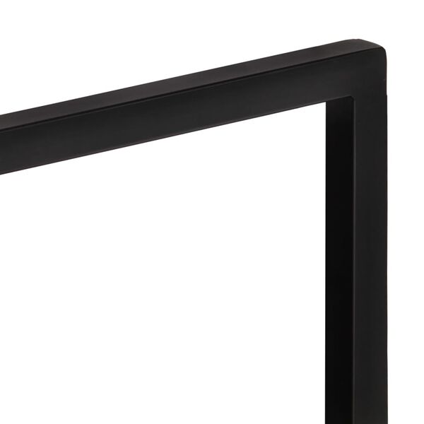 vidaXL Zidne police 2 kom 60 x 25 x 35 cm masivni bagrem i čelik