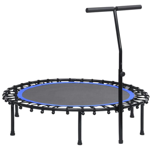 vidaXL Trampolin za vježbanje s ručkom i sigurnosnim jastučićem 122 cm