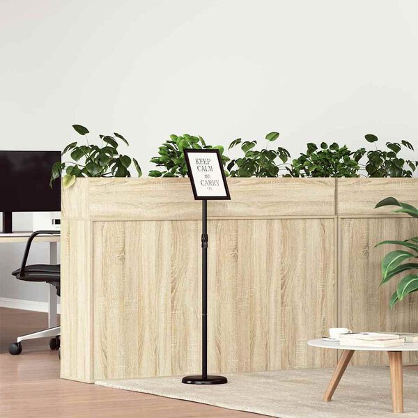 vidaXL Stalci za sajmove Crna 25 x 25 x 125 cm Aluminij