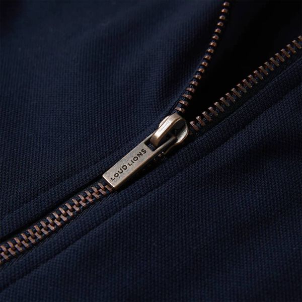 Dječja topla majica s patentnim zatvaračem modra 104