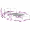 vidaXL Krevetna konstrukcija Bijelo 140 x 190 cm Čvrsto borovo drvo