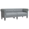 vidaXL Sofa Svijetlo siva 201,5 x 74,5 x 74,5 cm Poliester