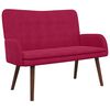 vidaXL Sofa za dvije osobe Vinska crvena 115 x 61 x 87 cm Bar&scaron;un