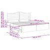 vidaXL Krevetna konstrukcija Bijeli 180 x 200 cm Inženjersko Drvo
